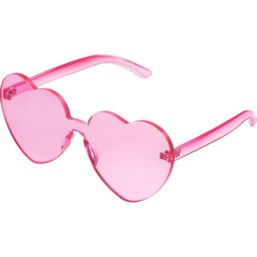 HeartGlare - Rimless Heart-Shaped Sunglasses