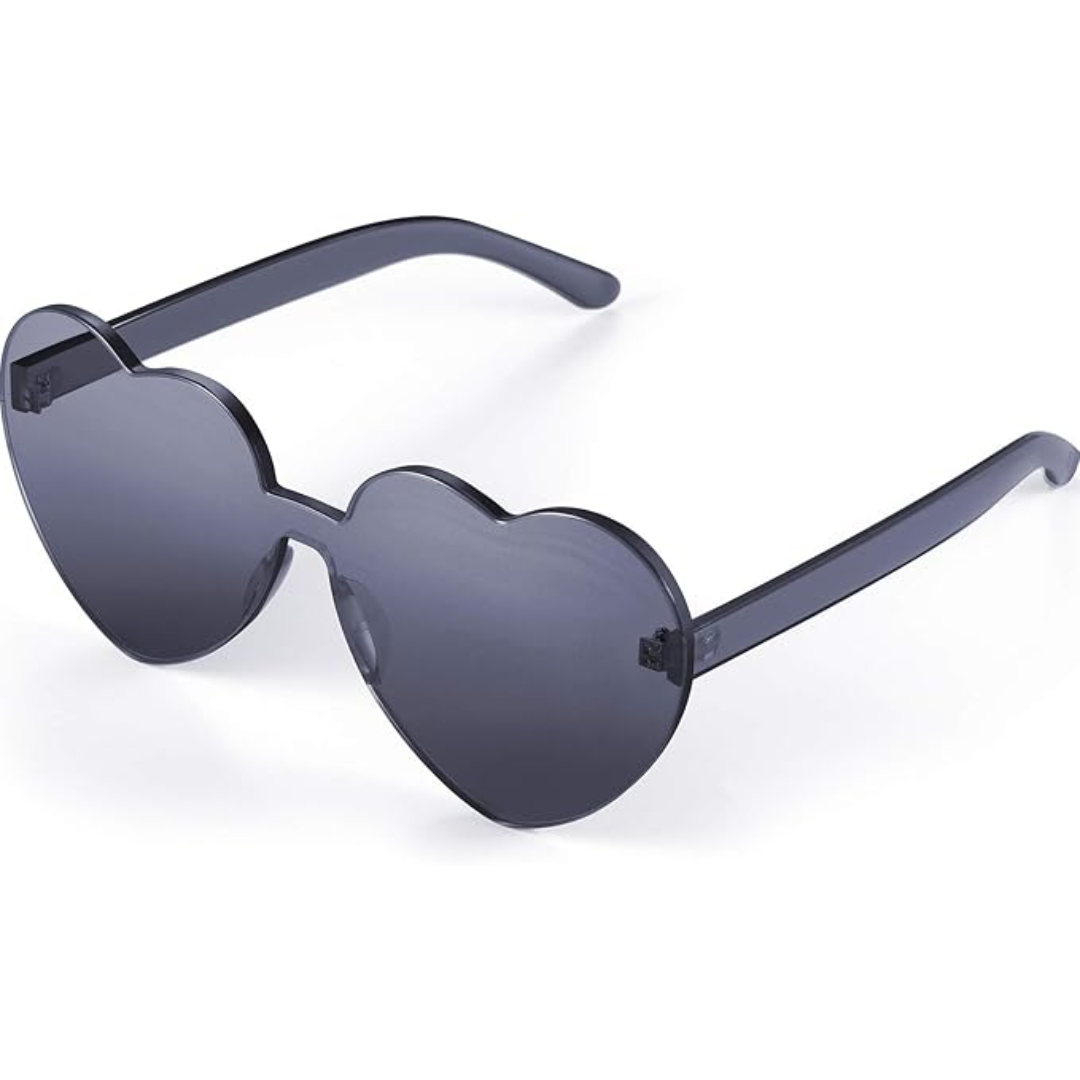 HeartGlare - Rimless Heart-Shaped Sunglasses
