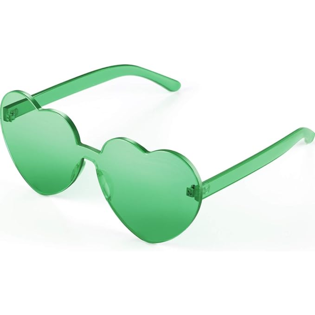 HeartGlare - Rimless Heart-Shaped Sunglasses