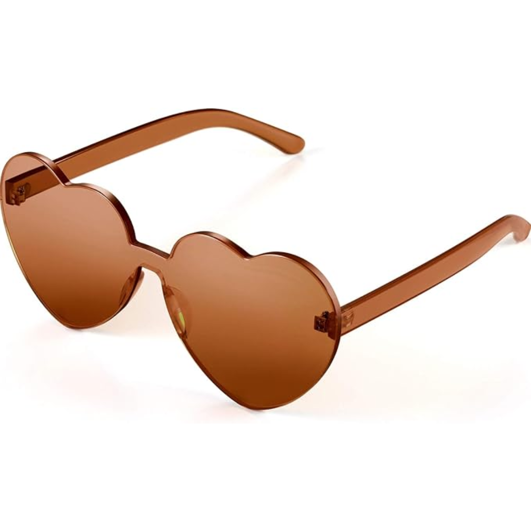 HeartGlare - Rimless Heart-Shaped Sunglasses