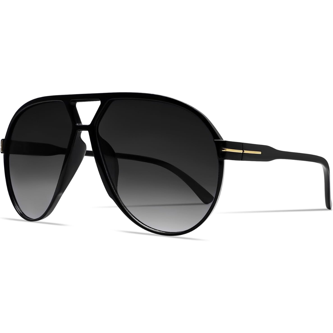 AmaraVision - Retro Oversized Aviator Sunglasses