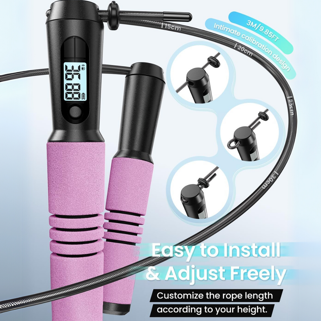JumpFit - Smart App Jump Rope, Tangle-Free