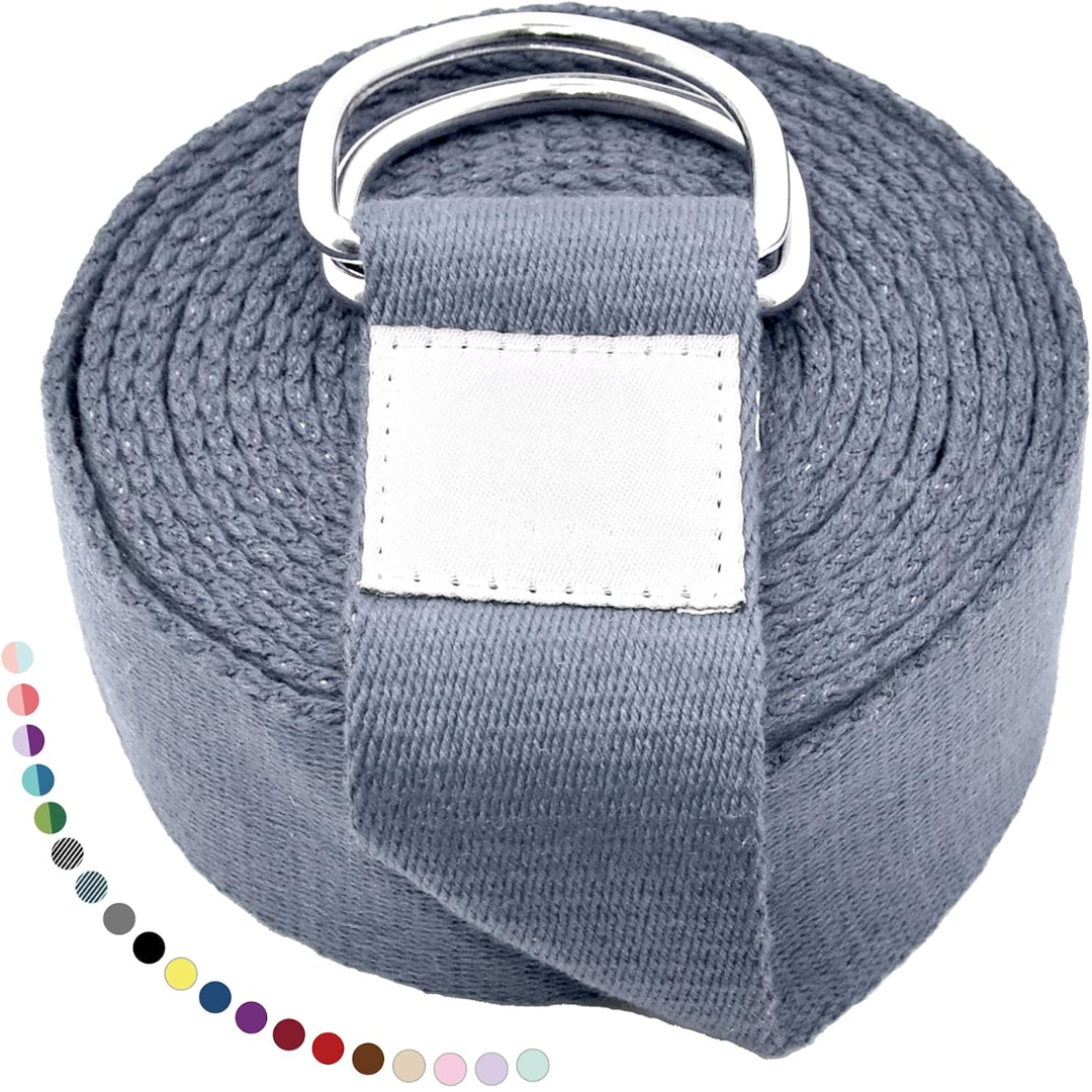 FlexFit Adjustable Yoga Strap with D-Ring