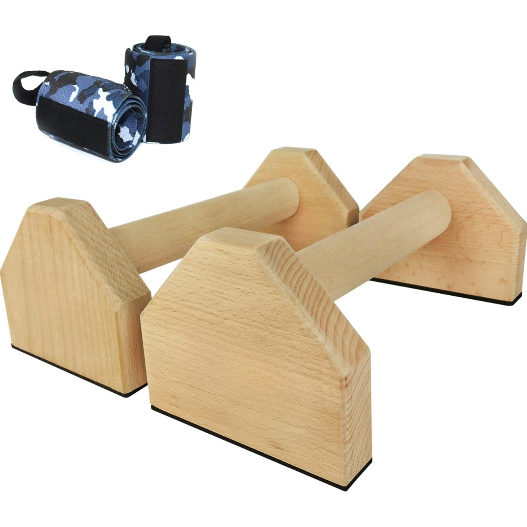 Calisthenics PowerBars - Wooden Push-Up Bars for Strength Training