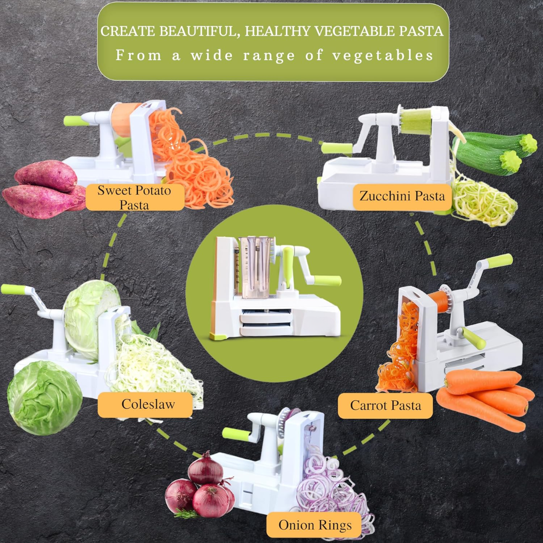 SpiralSlice 5-Piece Vegetable Cutter