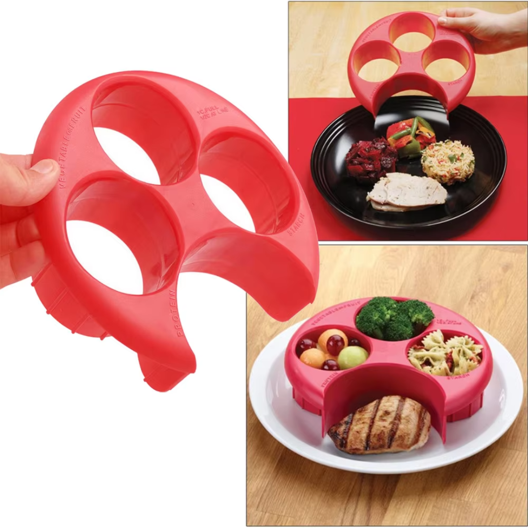 PortionPerfect - Elegant Portion Control Plate and Container Set