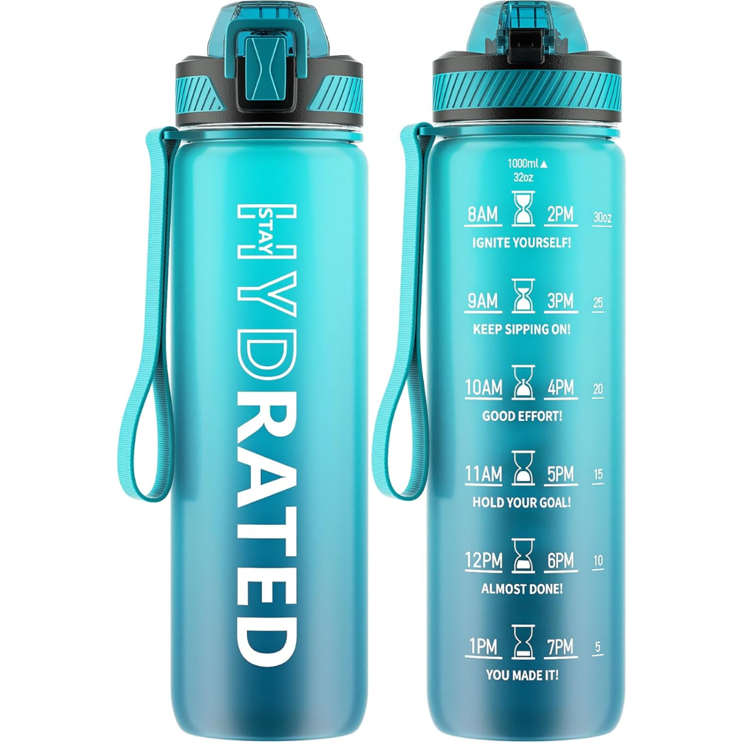 HydraFlow - Sports Water Bottle with Straw