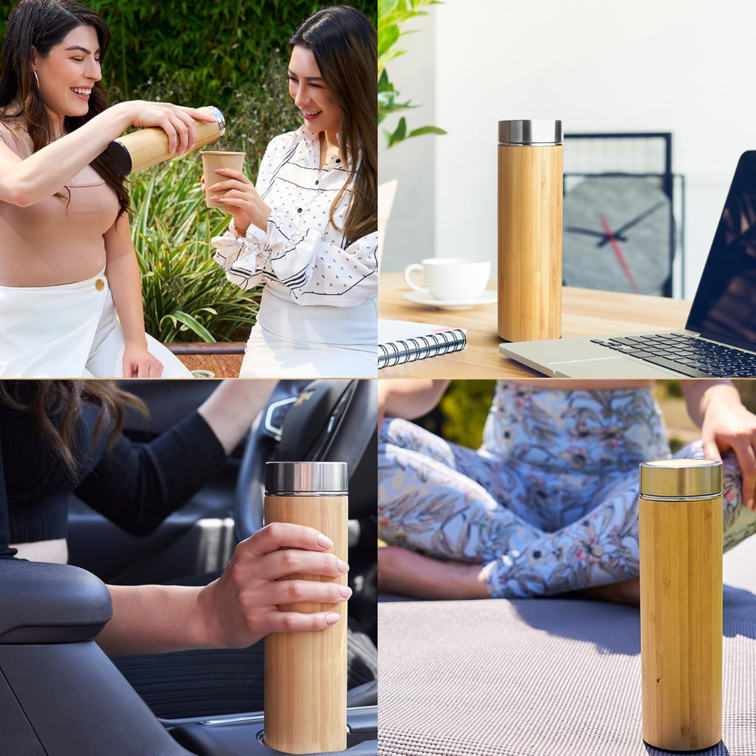 TeaFusion - Bamboo Tea Infuser Bottle 500ml