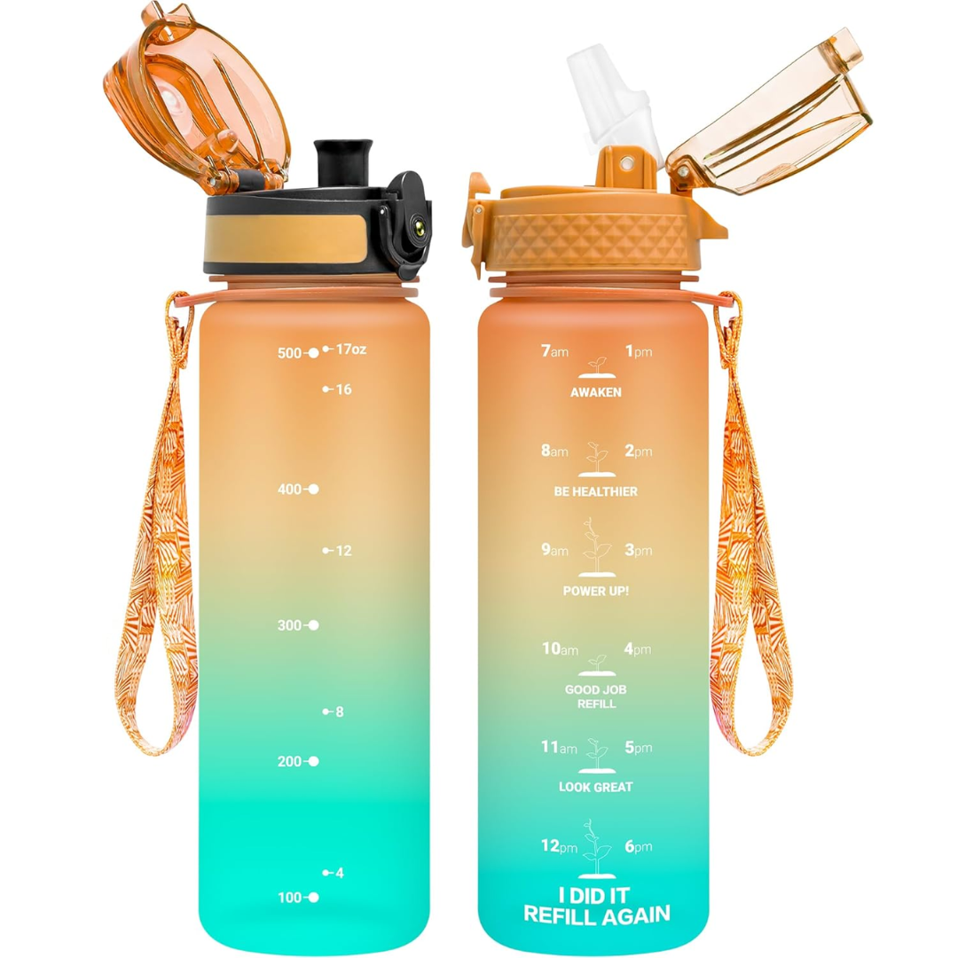 EcoFlow - BPA-Free Tritan Water Bottle with Straw