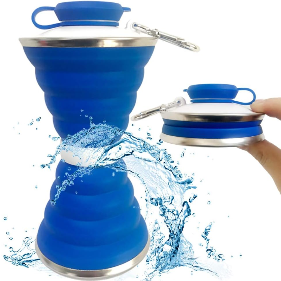 HydroFold - Collapsible Water Bottle with Clip