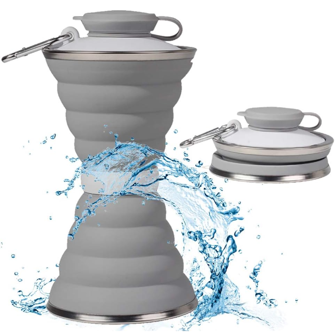 HydroFold - Collapsible Water Bottle with Clip