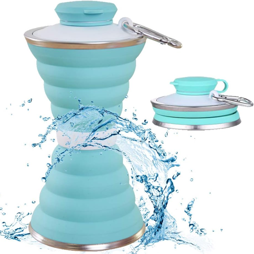 HydroFold - Collapsible Water Bottle with Clip