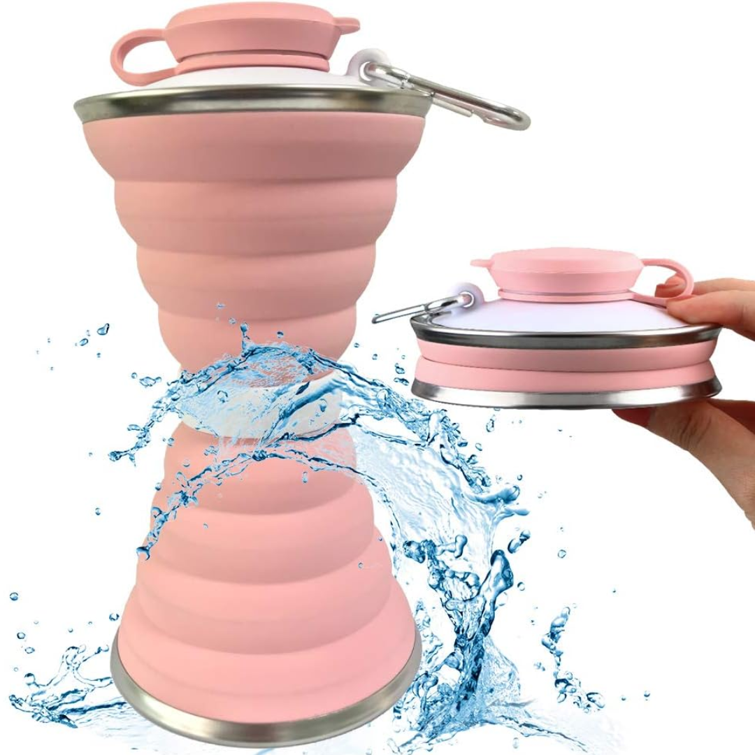 HydroFold - Collapsible Water Bottle with Clip