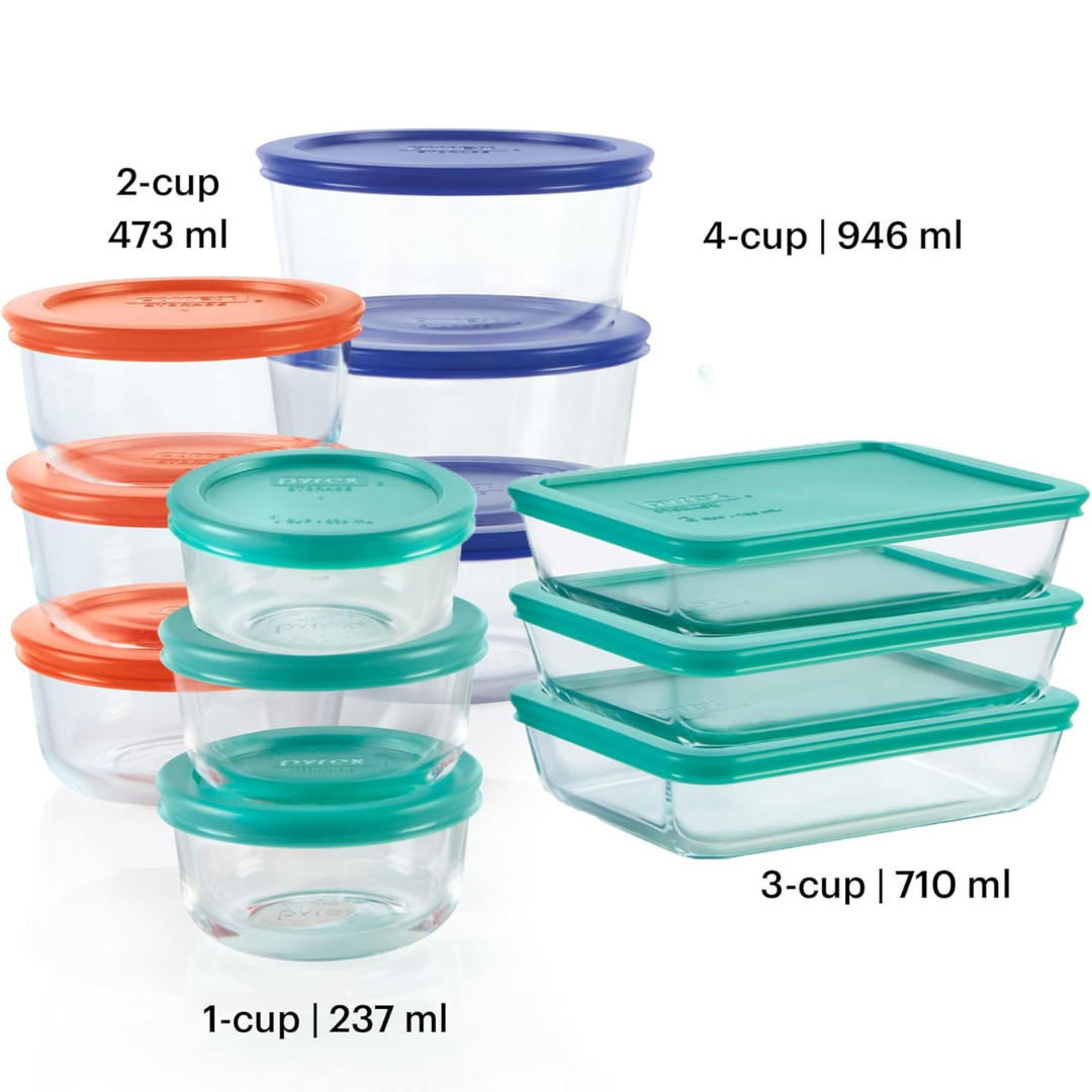 GlassKeeper - 12-Piece Glass Storage Set
