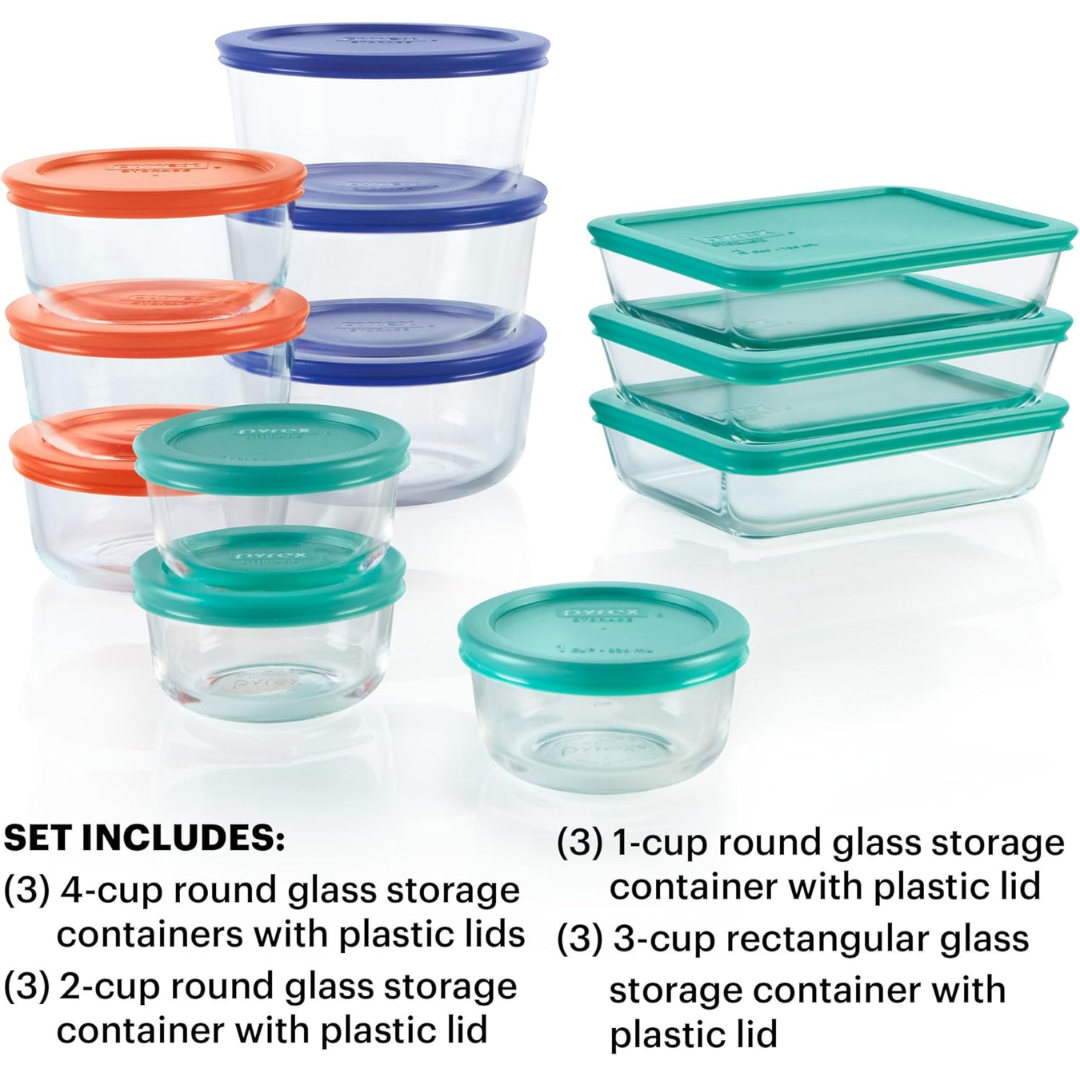 GlassKeeper - 12-Piece Glass Storage Set