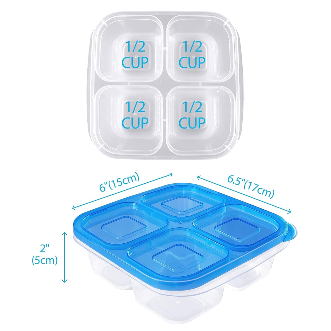EcoMeal Reusable Bento Box Set - 6 Leakproof Meal Prep Containers