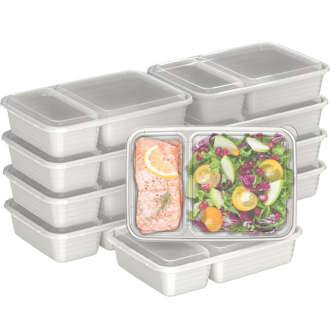 EcoBox - 2-Compartment Food Container Set