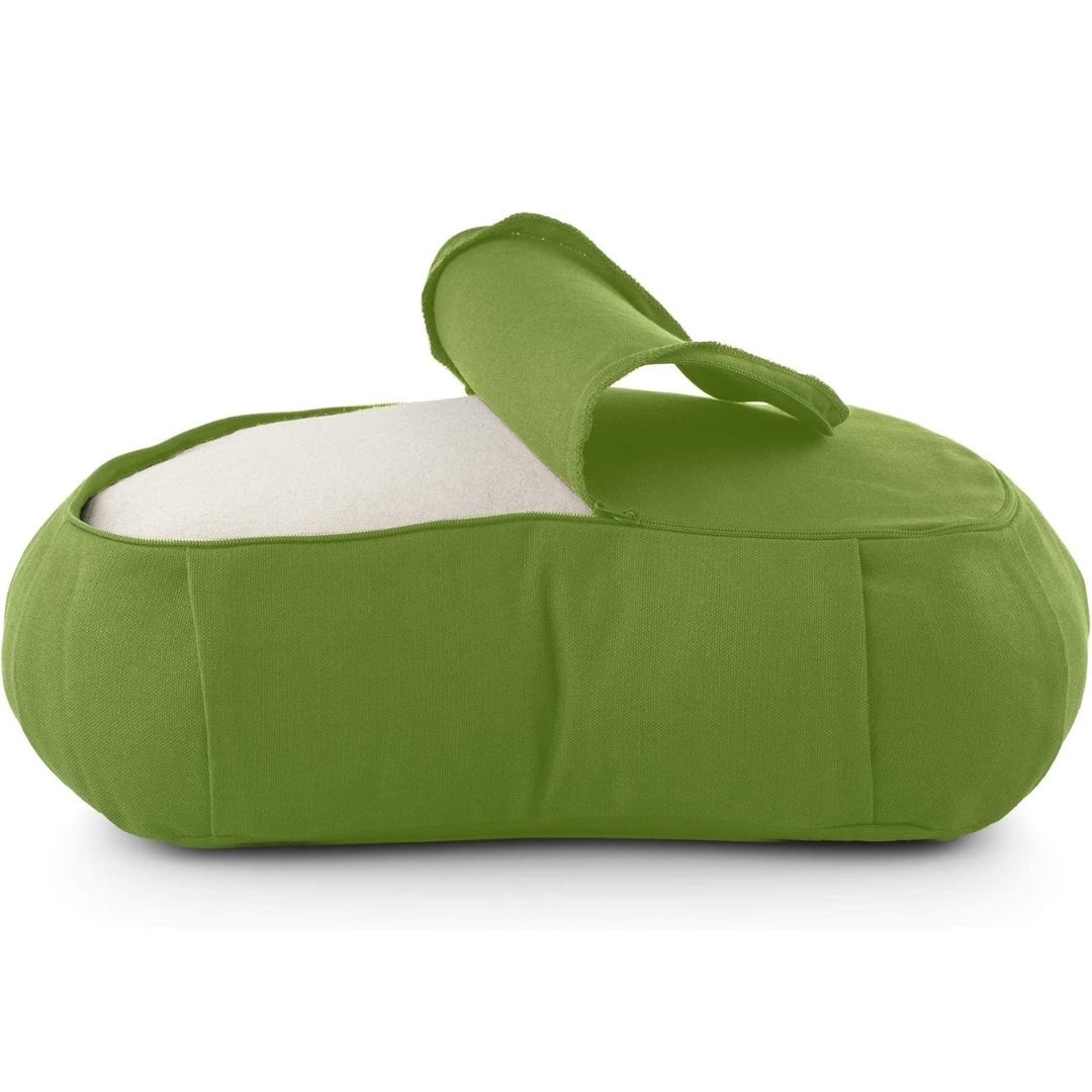 EcoCalm - Curved Organic Cotton Meditation Cushion