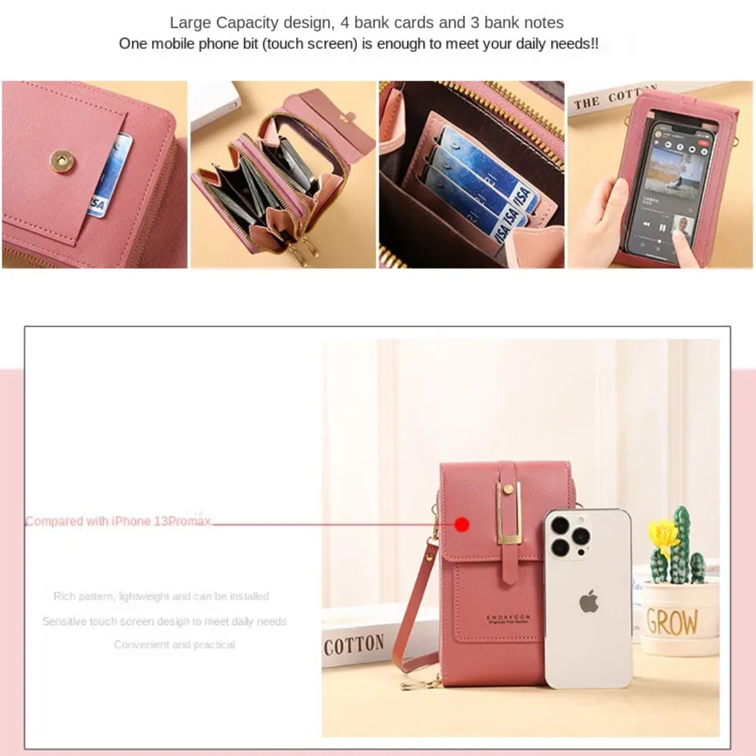 Sonia Wallet - Leather Phone Case with Crossbody Strap