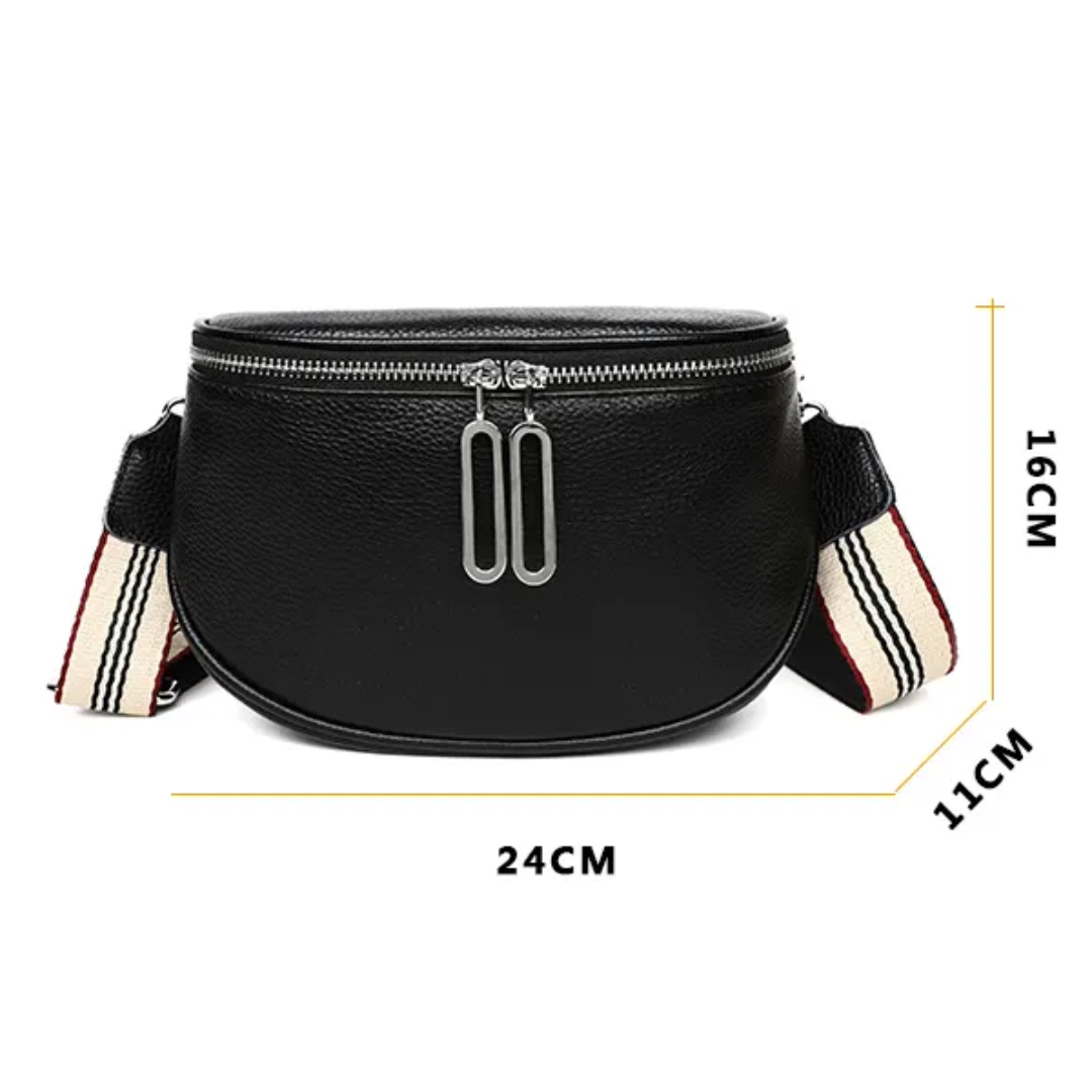 Lucy - Compact Leather Saddle Bag
