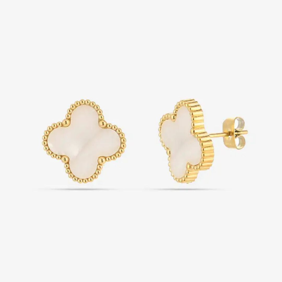 Pearl Clover Earrings - Elegant Unique Design for Women