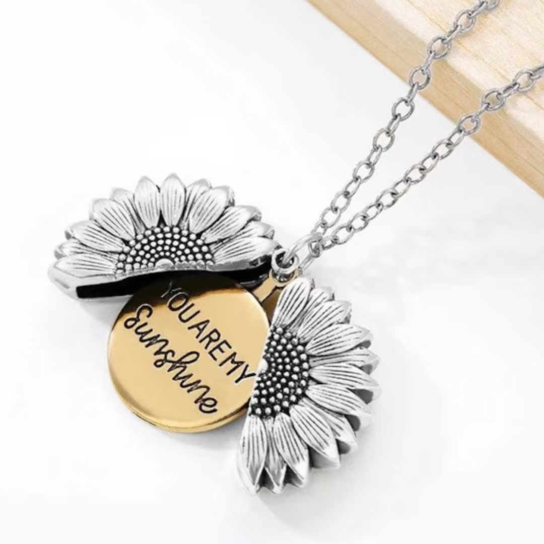 SunBlossom - Sunflower Locket Necklace