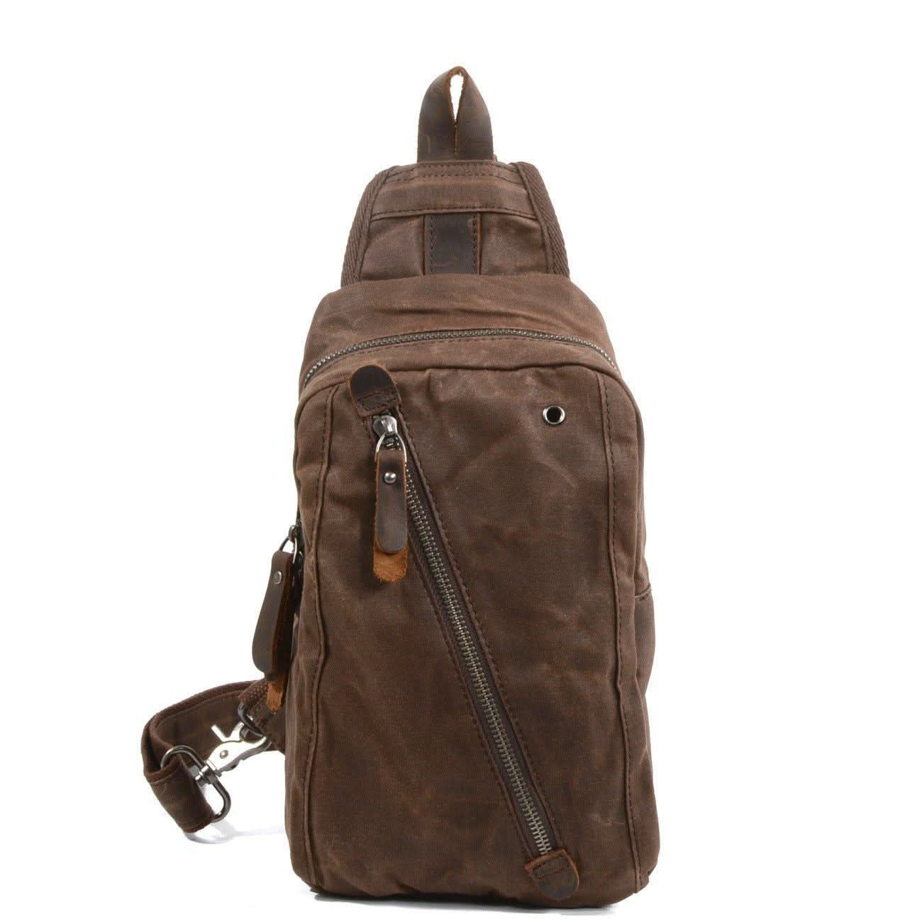 Urban Explorer | Women's Waxed Canvas Backpack with Waterproof Design | Stylish & Organized for Active Lifestyles 0