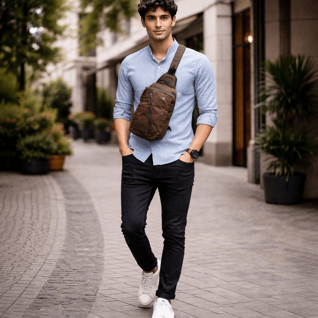 Urban Explorer | Women's Waxed Canvas Backpack with Waterproof Design | Stylish & Organized for Active Lifestyles 3