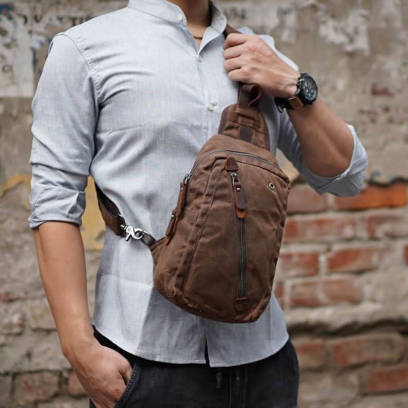 Urban Explorer | Women's Waxed Canvas Backpack with Waterproof Design | Stylish & Organized for Active Lifestyles 5