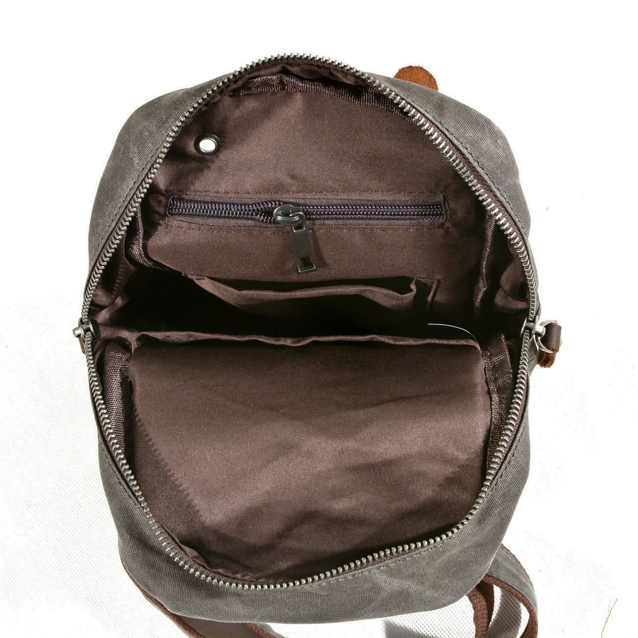 Urban Explorer | Women's Waxed Canvas Backpack with Waterproof Design | Stylish & Organized for Active Lifestyles 8