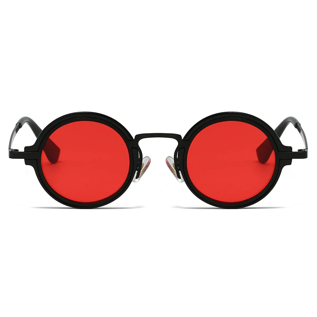 Vintage-Inspired Circular Sunglasses - Durable Metal Frame with Anti-Glare Lenses for Timeless Style 4