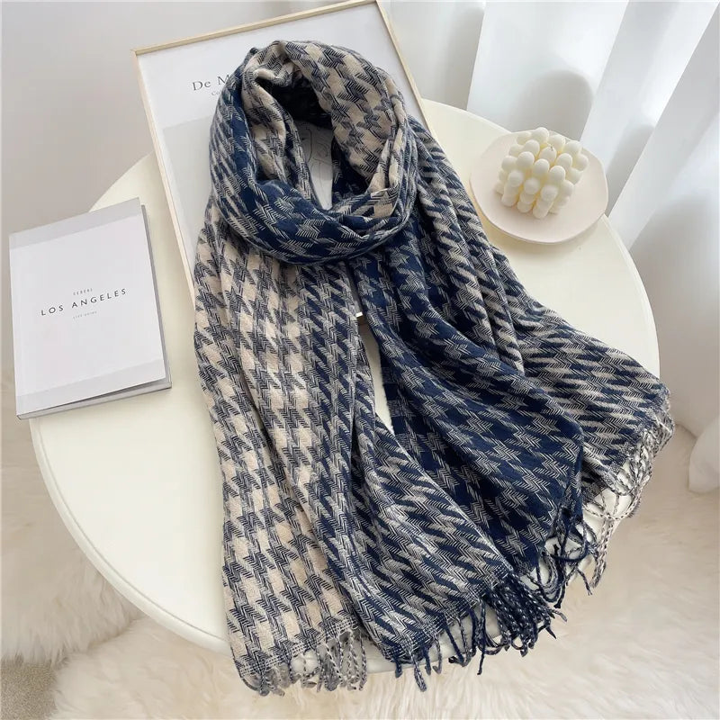 LuxeRuit Scarf - Elegant Cashmere Winter Scarf