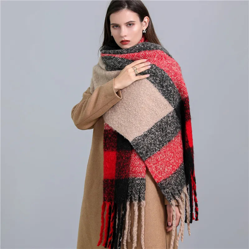 CosyPlaid Scarf - Warm Plaid Winter Scarf