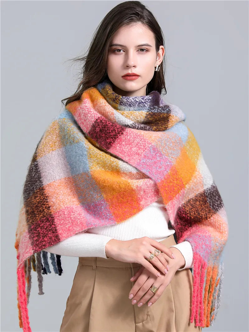 CosyPlaid Scarf - Warm Plaid Winter Scarf