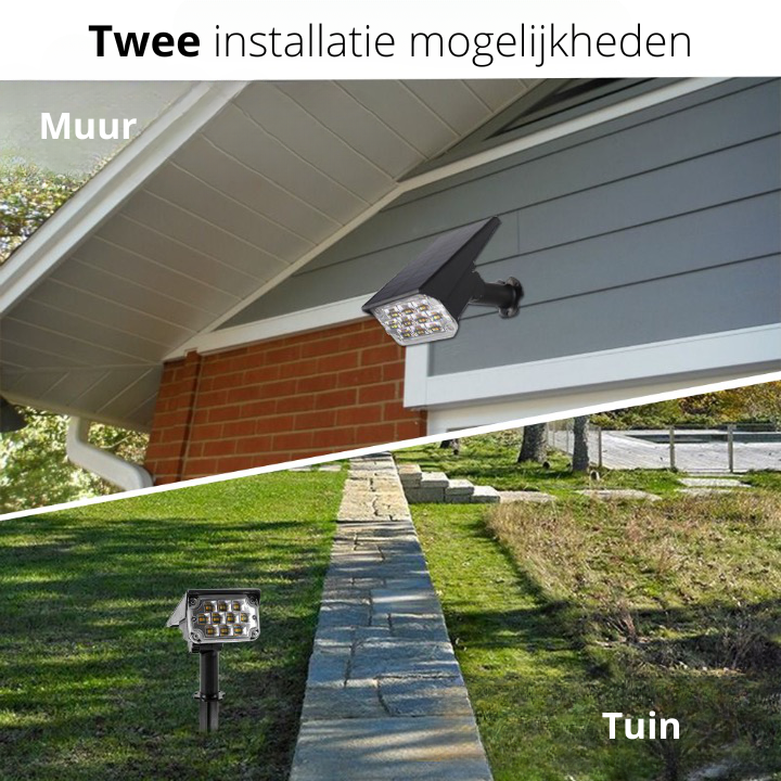 Solar Garden Spotlights - Wireless Outdoor Lights
