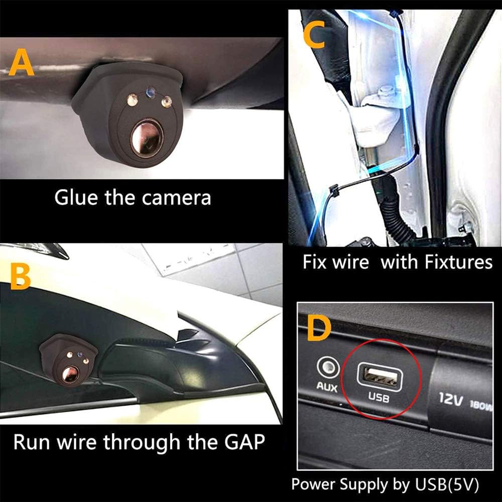 Wireless Dash Cam | Car Camera with 720P HD Resolution & Wide-Angle Lens | Compact Design for Safe Driving 4