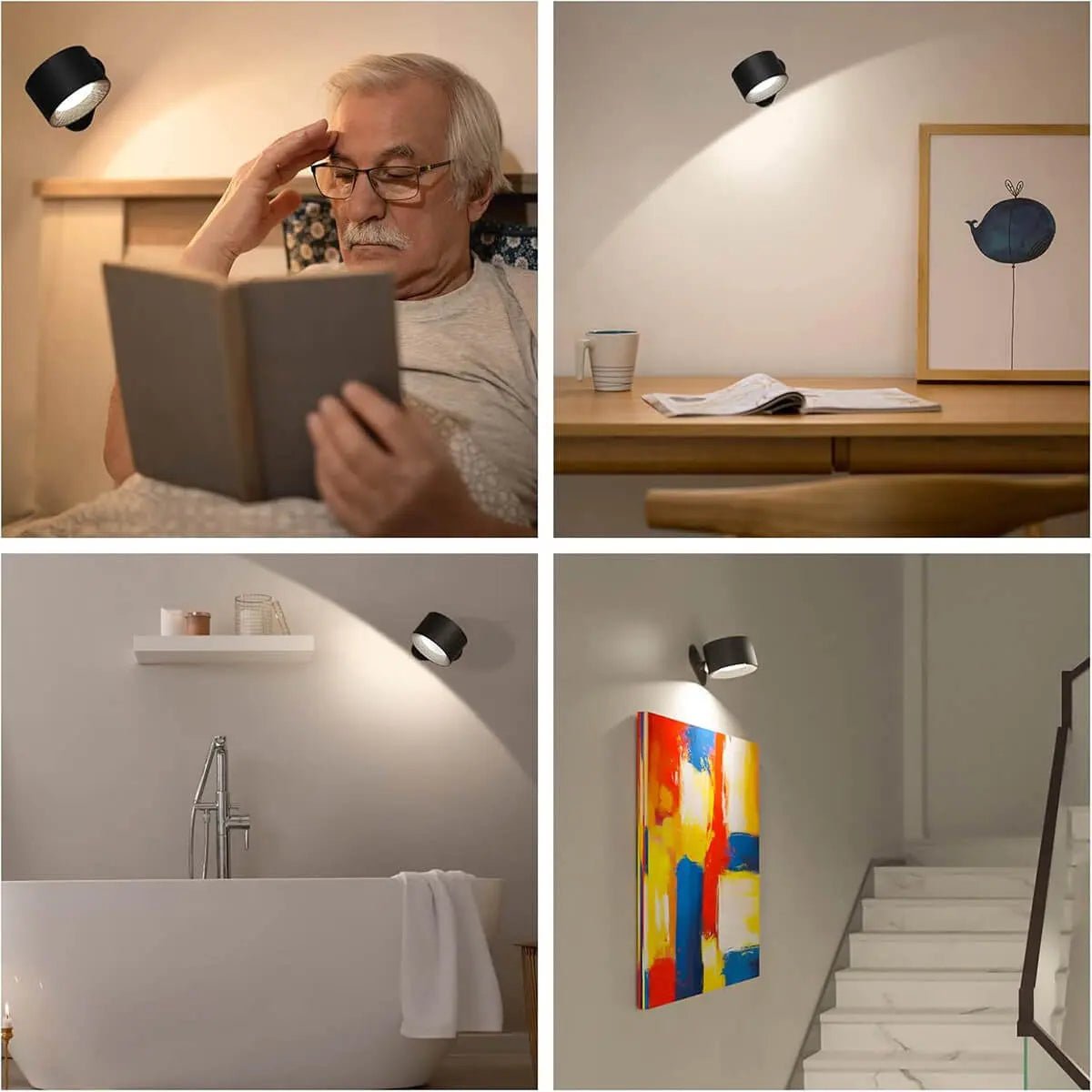 Wireless LED Wall Light | Modern Sconce Light with Remote Control | Adjustable Brightness for Effortless Home Ambiance 7