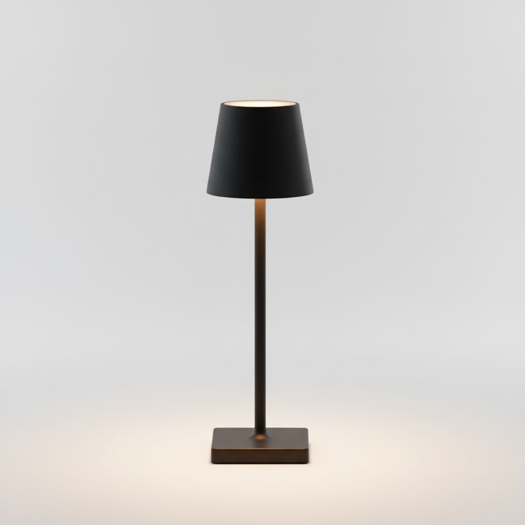 Wireless Table Lamp | Scandinavian Design with Touch Control | Cordless & Waterproof for Indoor and Outdoor Use 0