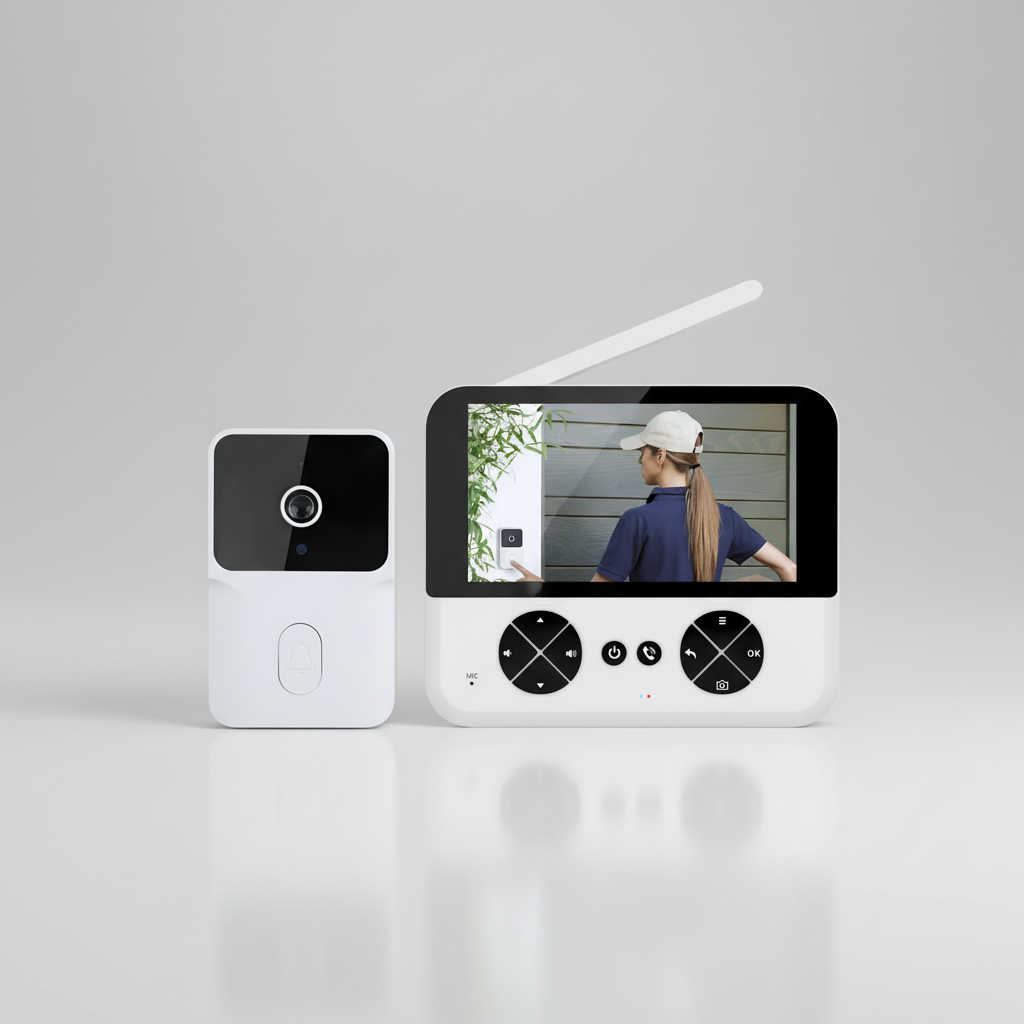 Wireless Video Doorbell Camera with 4K Resolution & Night Vision | Smart Notifications for Enhanced Home Security 0