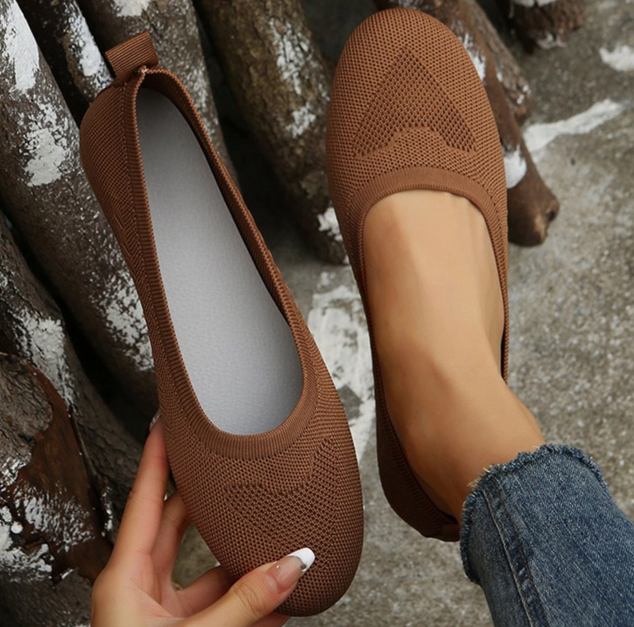 Women's Breathable Comfort Shoes - Easy Slip-On Footwear for All-Day Support 1