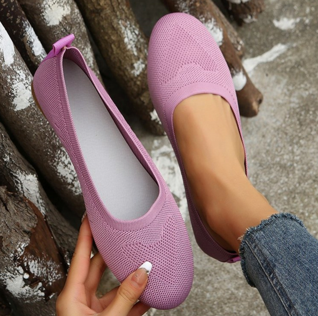 Women's Breathable Comfort Shoes - Easy Slip-On Footwear for All-Day Support 2