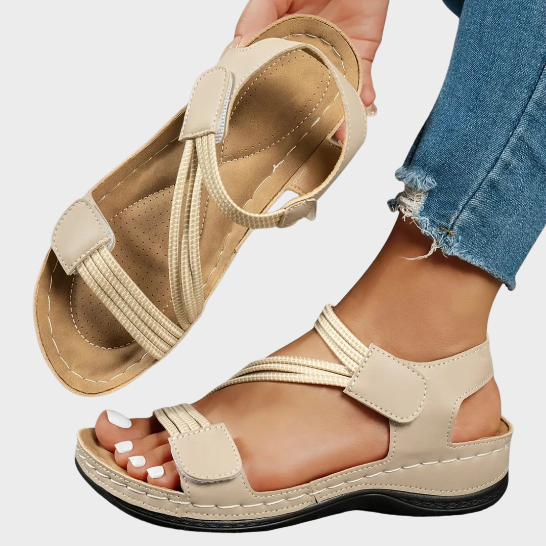 Women's Casual Comfort Sandals - Supportive Stylish Footwear for Summer Outings 1