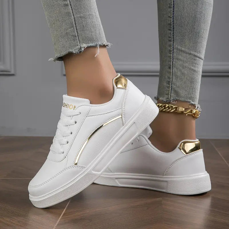 Women's Elegant Low-Cut Sneakers - Lightweight Stylish Footwear for Everyday Comfort 0
