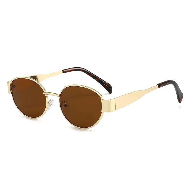 Women's Lightweight Oval Sunglasses - Elegant Slim Frame for Timeless Summer Style 3
