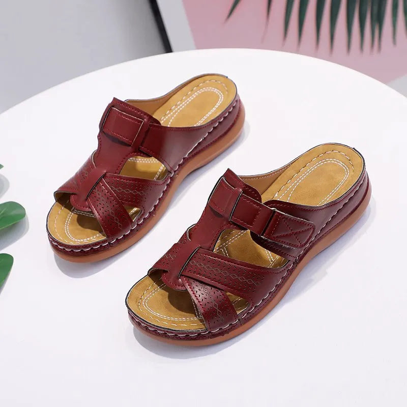 Women's Non-slip Orthopedic Leather Sandals - Luxurious Comfort and Support 11