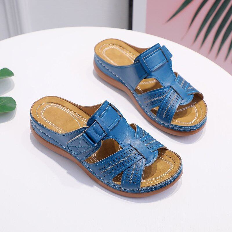 Women's Non-slip Orthopedic Leather Sandals - Luxurious Comfort and Support 13