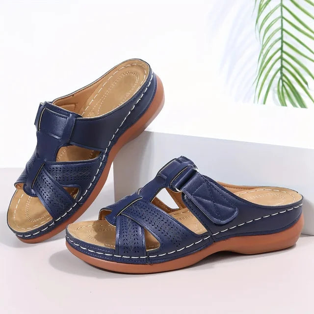 Women's Non-slip Orthopedic Leather Sandals - Luxurious Comfort and Support 9