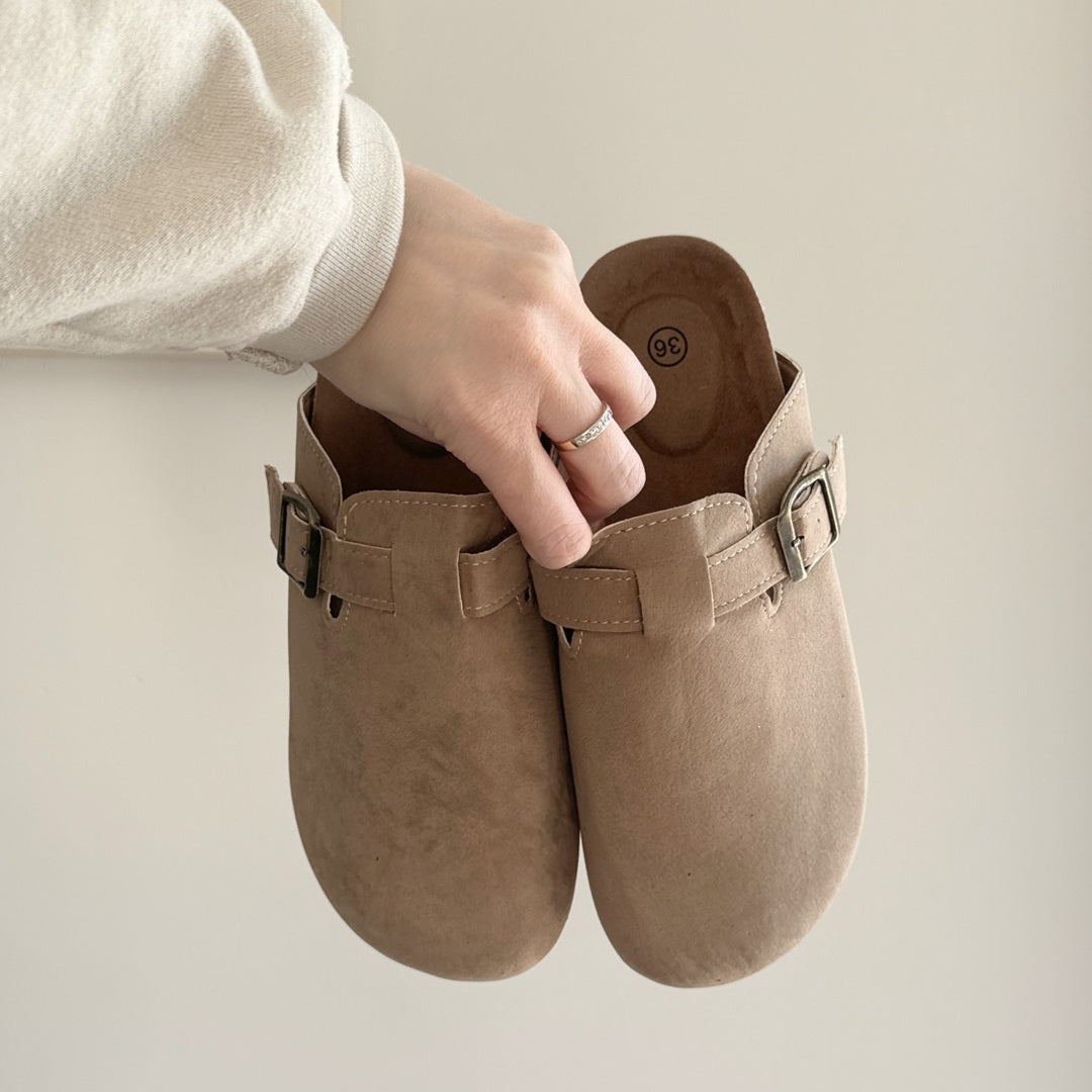 Women's Nordic Suede Clogs - Comfortable Slip-On Footwear for All-Day Wear 0
