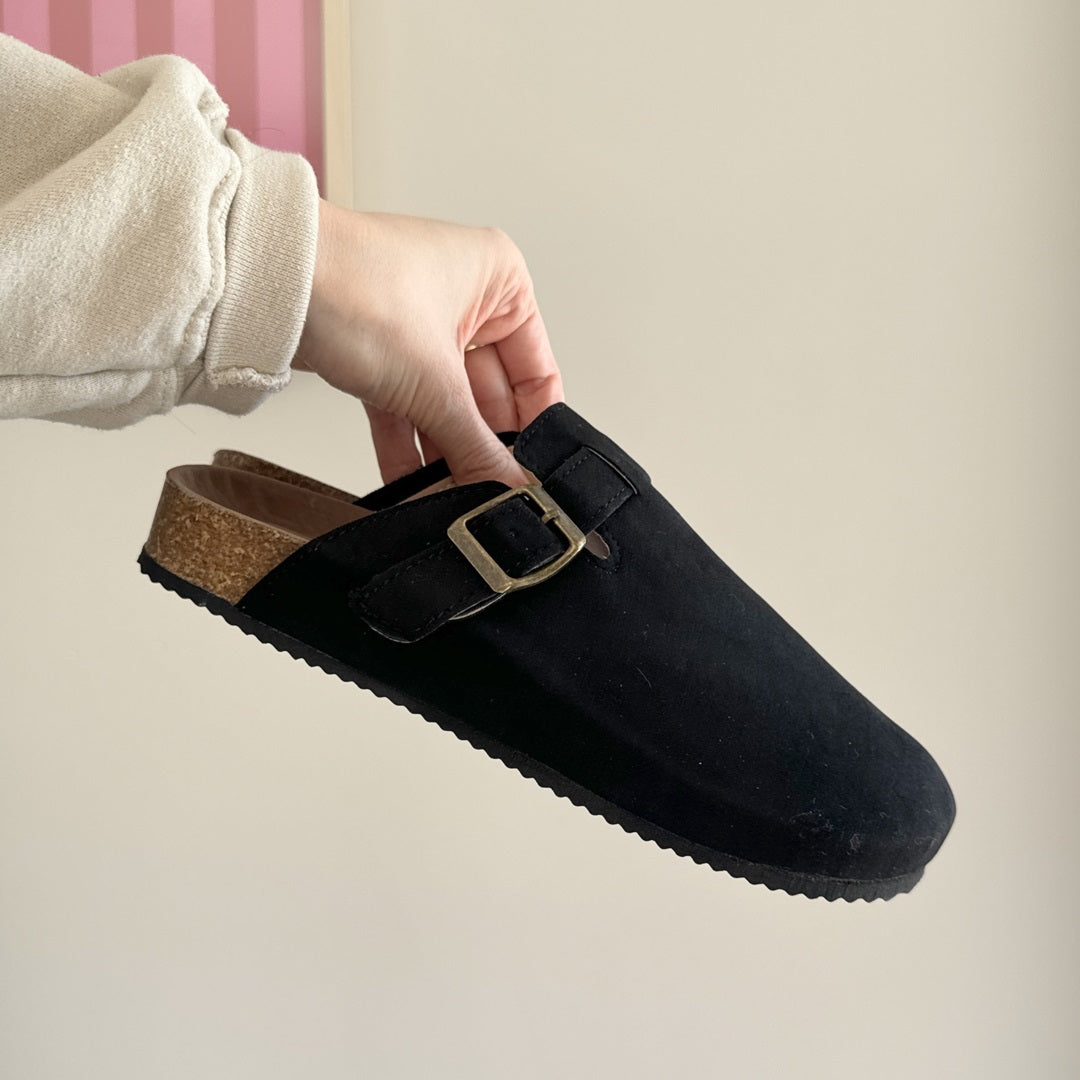 Women's Nordic Suede Clogs - Comfortable Slip-On Footwear for All-Day Wear 4