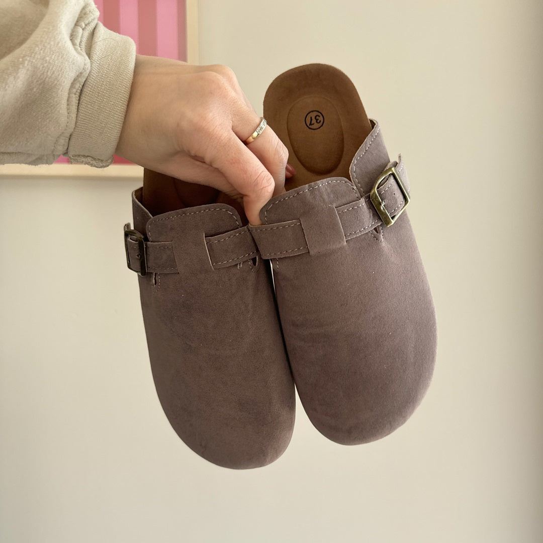 Women's Nordic Suede Clogs - Comfortable Slip-On Footwear for All-Day Wear 7